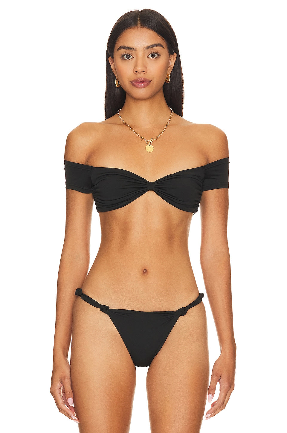 superdown Aubrey Bikini Top in Black