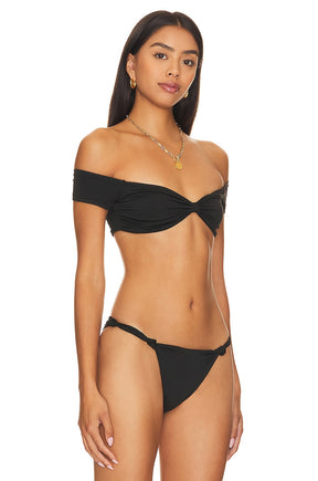 superdown Aubrey Bikini Top in Black