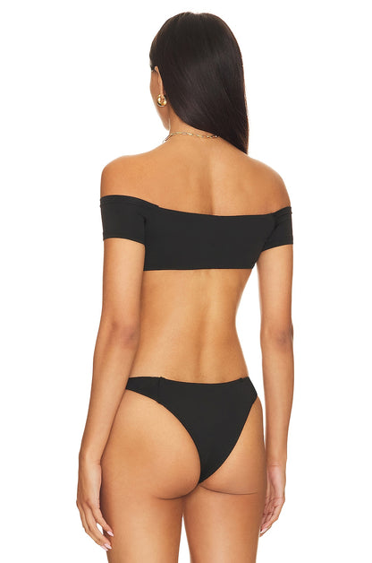 superdown Aubrey Bikini Top in Black