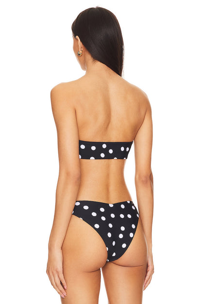 superdown Lucy Bikini Top in Polkadot