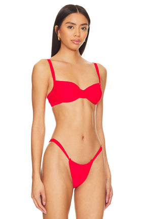 superdown Chiara Bikini Top in Red