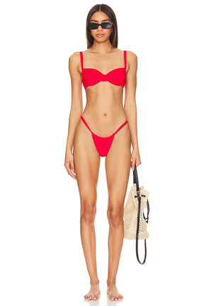 superdown Chiara Bikini Bottom in Red