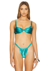 superdown Jessa Bikini Top in Teal