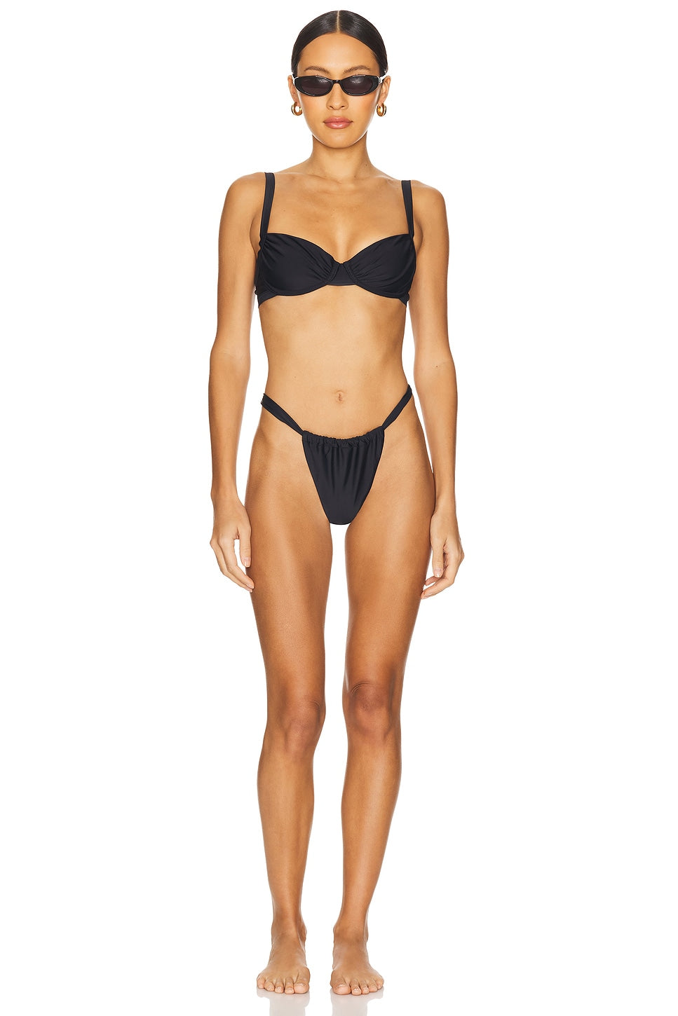superdown Chiara Bikini Top in Black