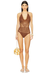 superdown Axella Sunsuit in Brown