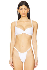 superdown Chiara Bikini Top in White