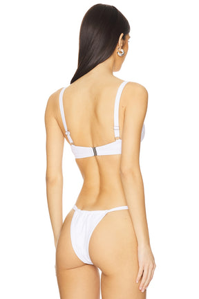 superdown Chiara Bikini Top in White