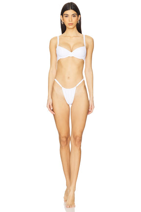 superdown Chiara Bikini Top in White
