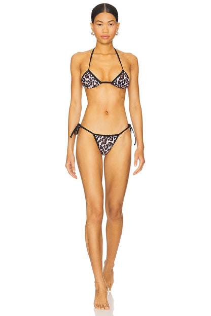 superdown Macie Bikini Bottom in Leopard
