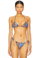 superdown Kalia Bikini Top in Leopard