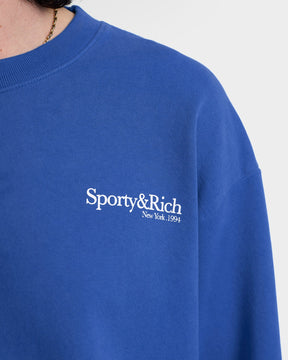 Health is Wealth Crewneck - Team Blue/White