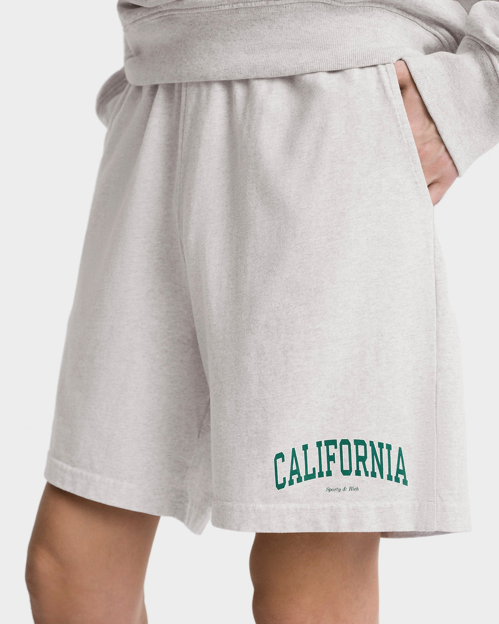 California Gym Short - Heather Gray/Alpine