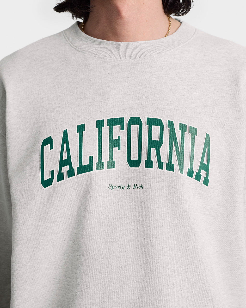 California Crewneck - Heather Gray/Alpine