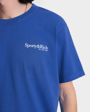 Health is Wealth T-Shirt - Team Blue/White