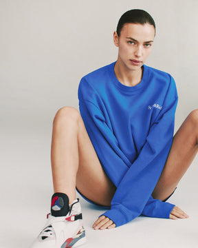 Health is Wealth Crewneck - Team Blue/White