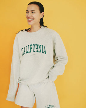 California Crewneck - Heather Gray/Alpine
