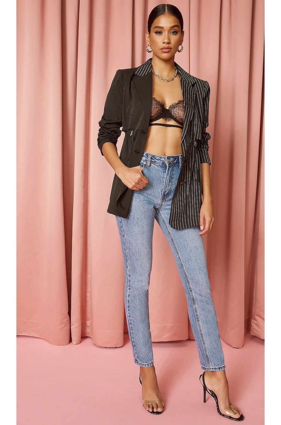 superdown Gemini Blazer in Black