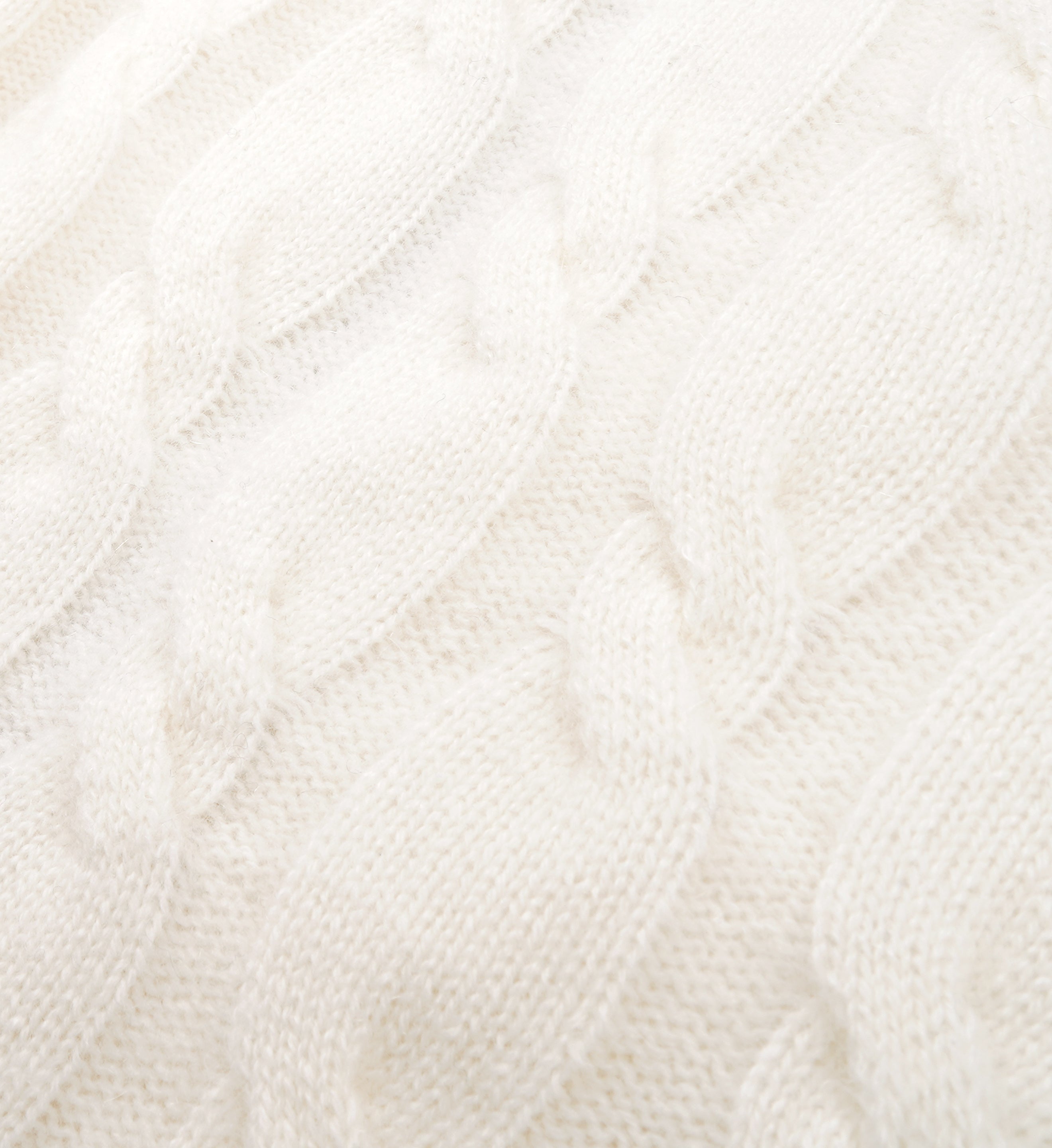 SRC Cableknit Cashmere Trousers - Cream/Navy