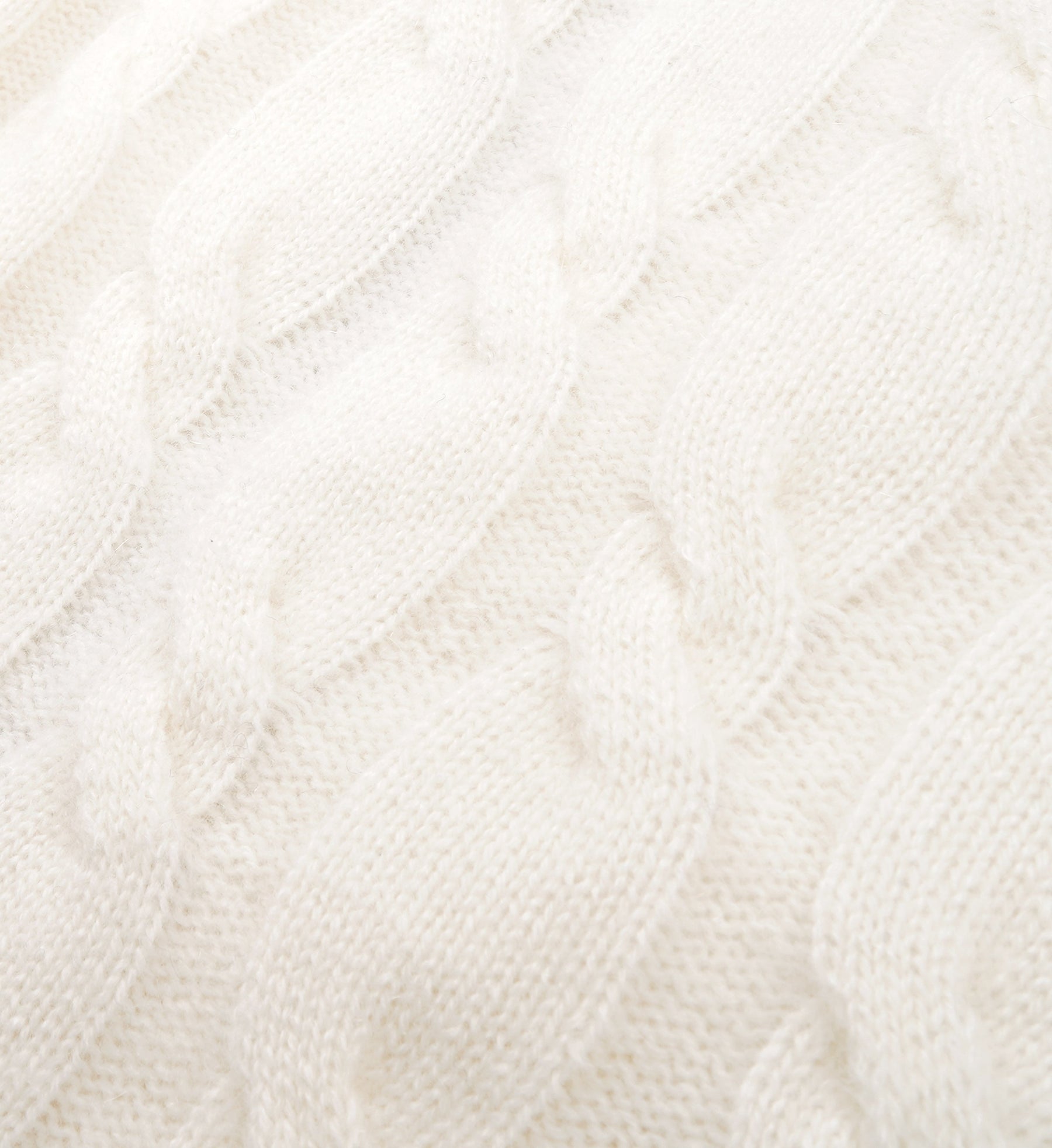 SRC Cableknit Cashmere Trousers - Cream/Navy