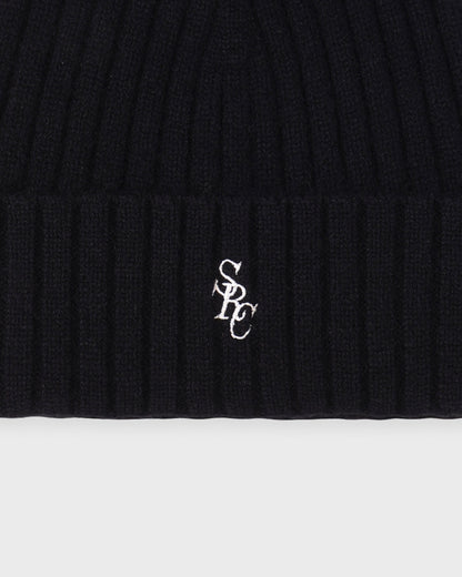 SRC Cashmere Beanie - Black/White