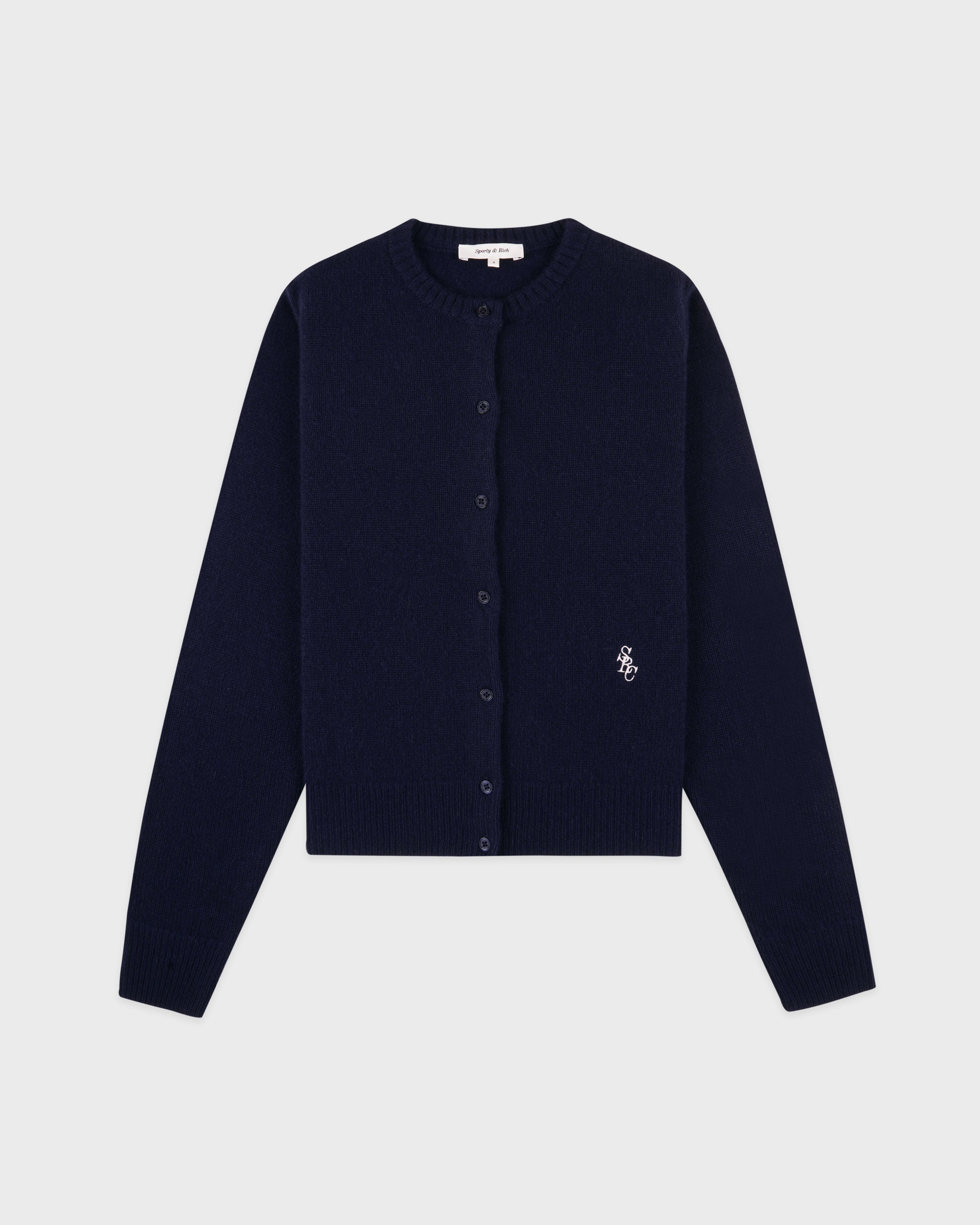 SRC Cashmere Cardigan - Navy/White