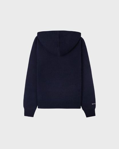 Heritage Yankees Serif Cashmere Zip Hoodie - Navy/White