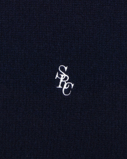 SRC Cashmere Sweater - Navy/White