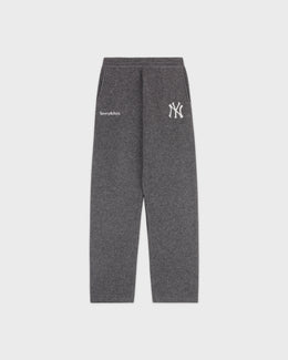 Heritage Yankees Serif Cashmere Trousers - Dark Grey/White