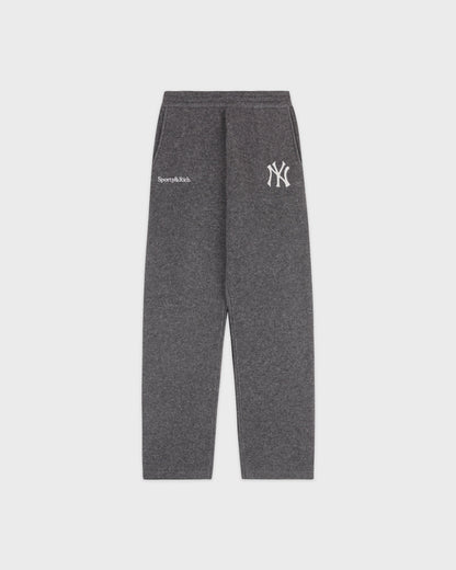 Heritage Yankees Serif Cashmere Trousers - Dark Grey/White