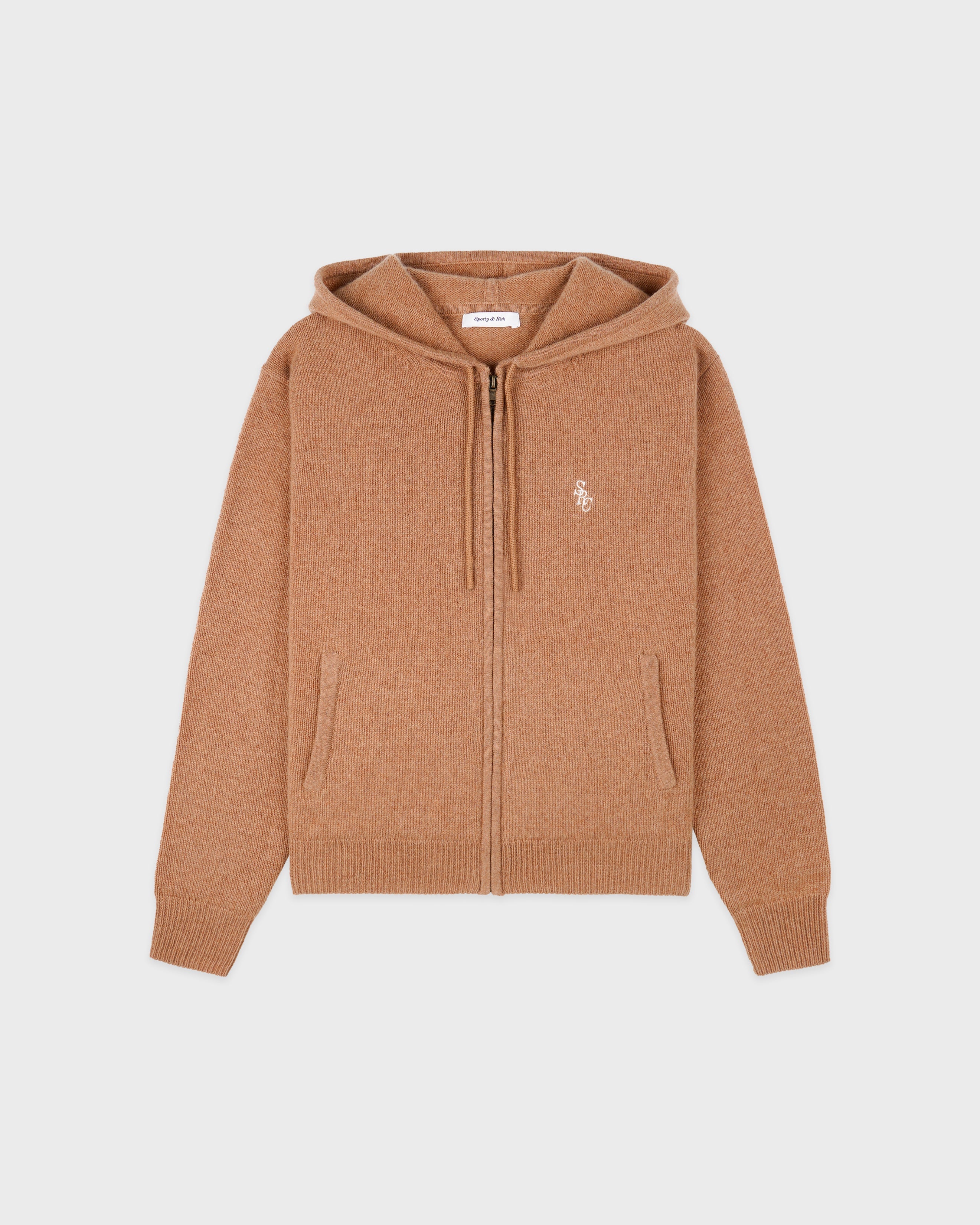 SRC Cashmere Zip Hoodie - Camel