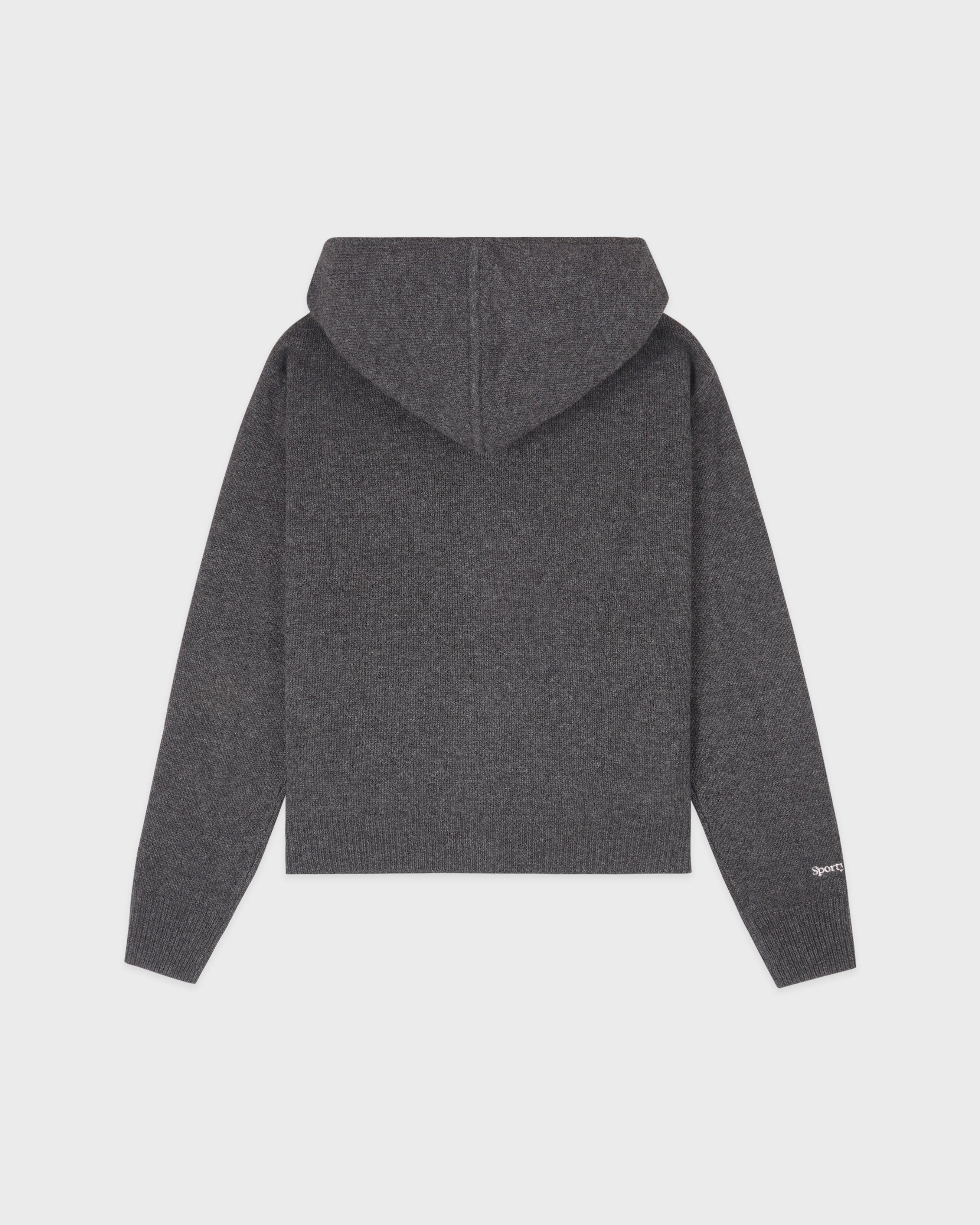 Heritage Yankees Serif Cashmere Zip Hoodie - Dark Grey/White