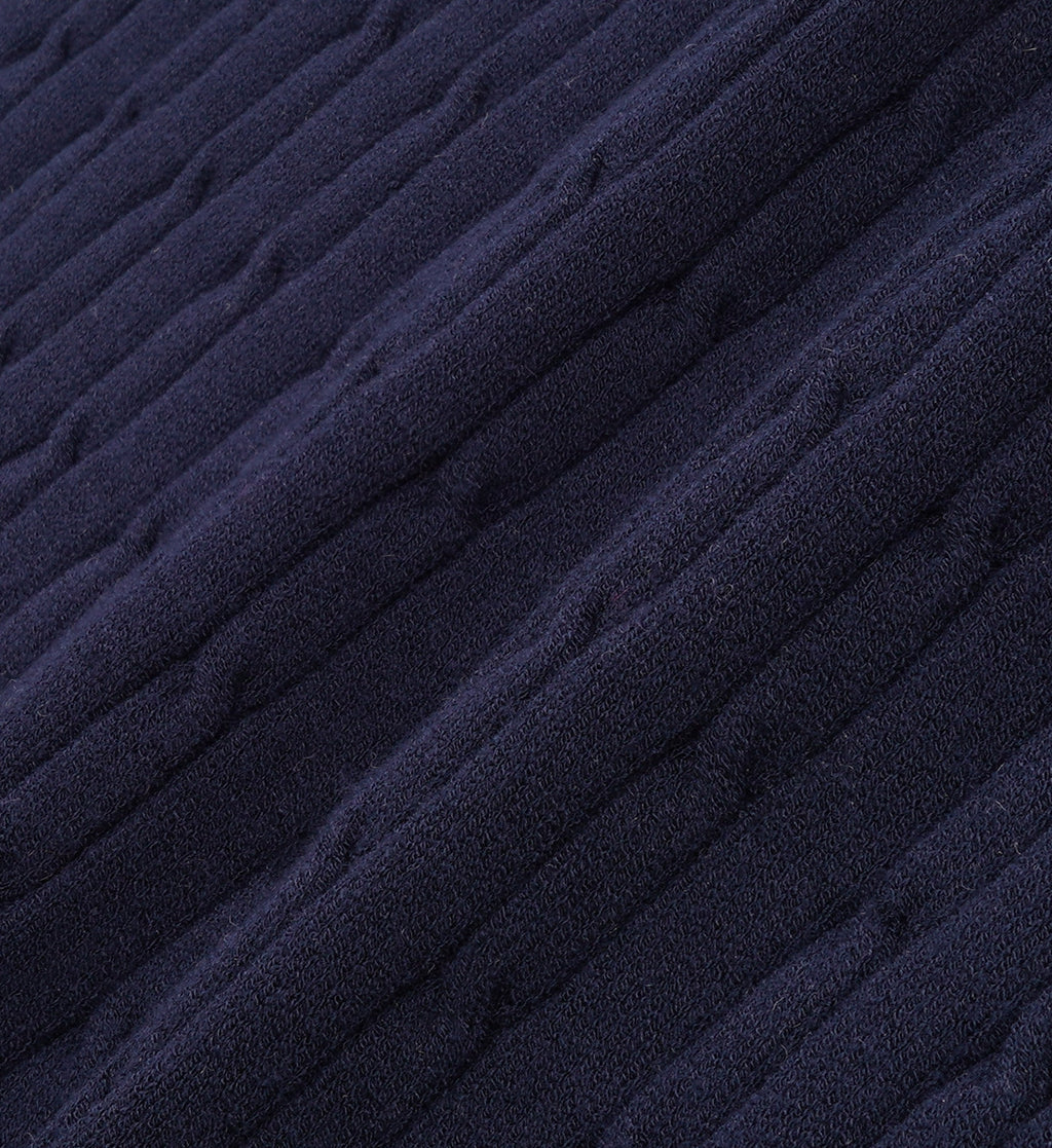 SRC Mini Cable Polo - Navy/White