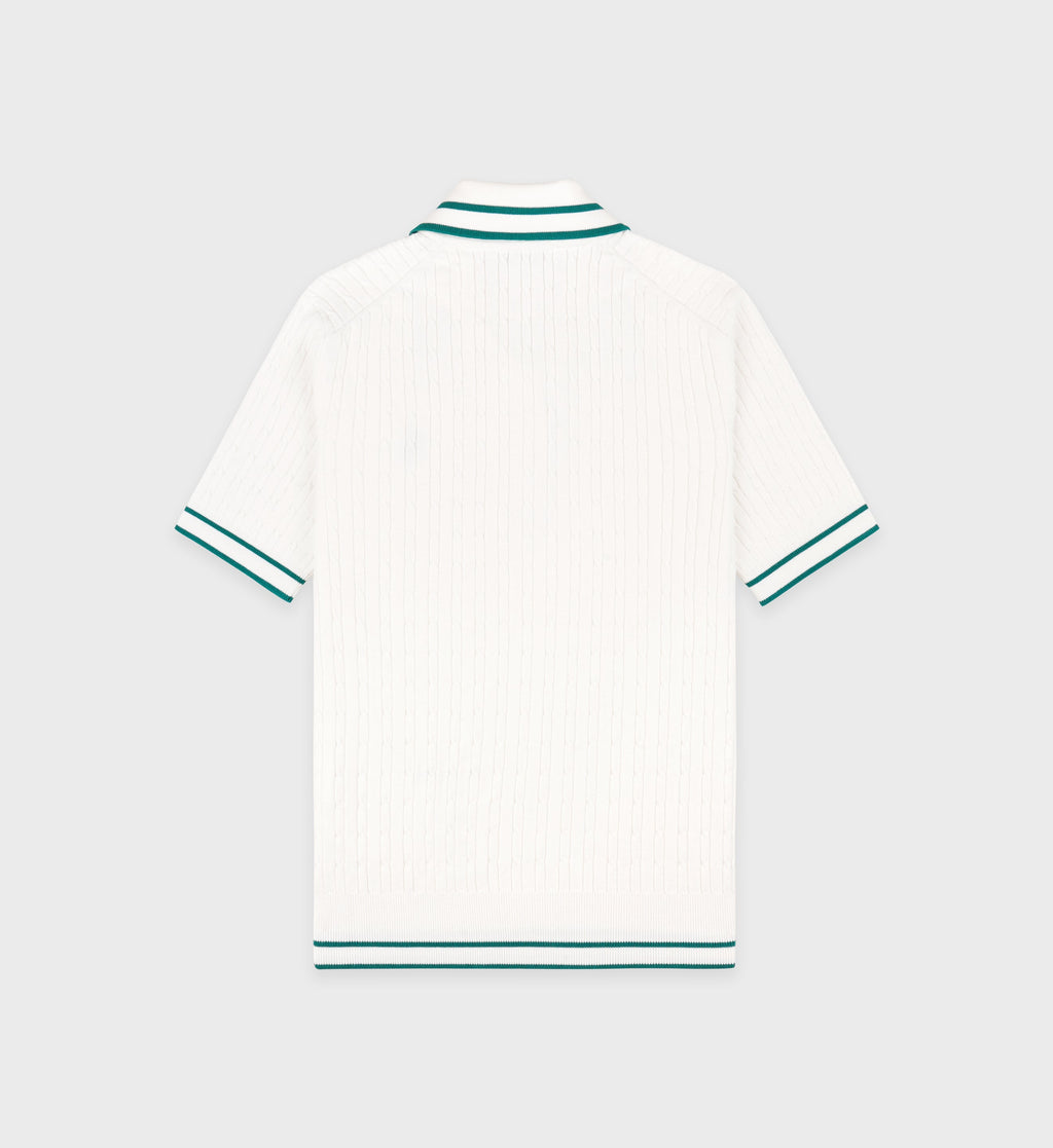 SRC Mini Cable Polo - White/Alpine