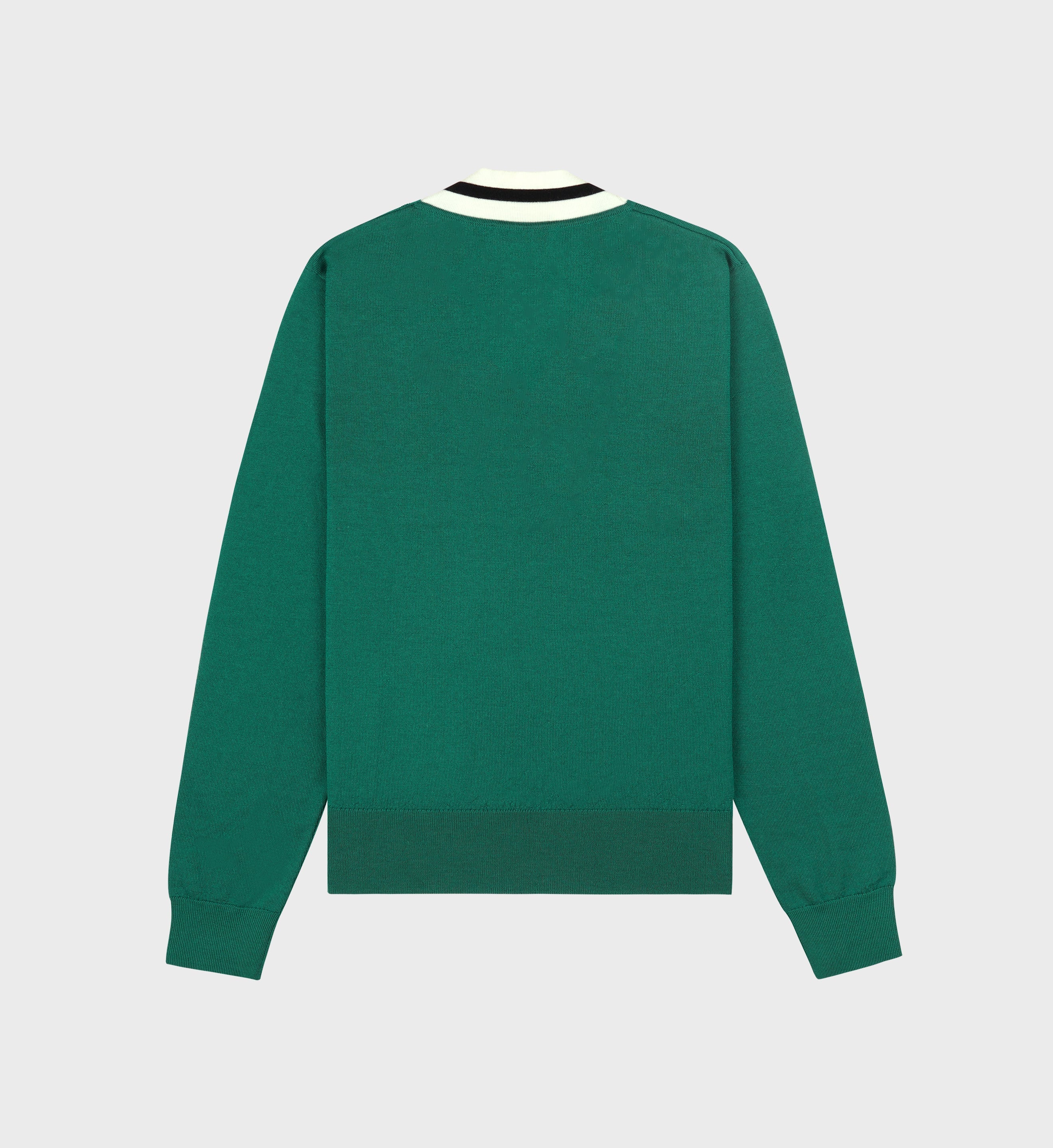 SRC Minimalist V-Neck Sweater - Alpine/Navy/Off White