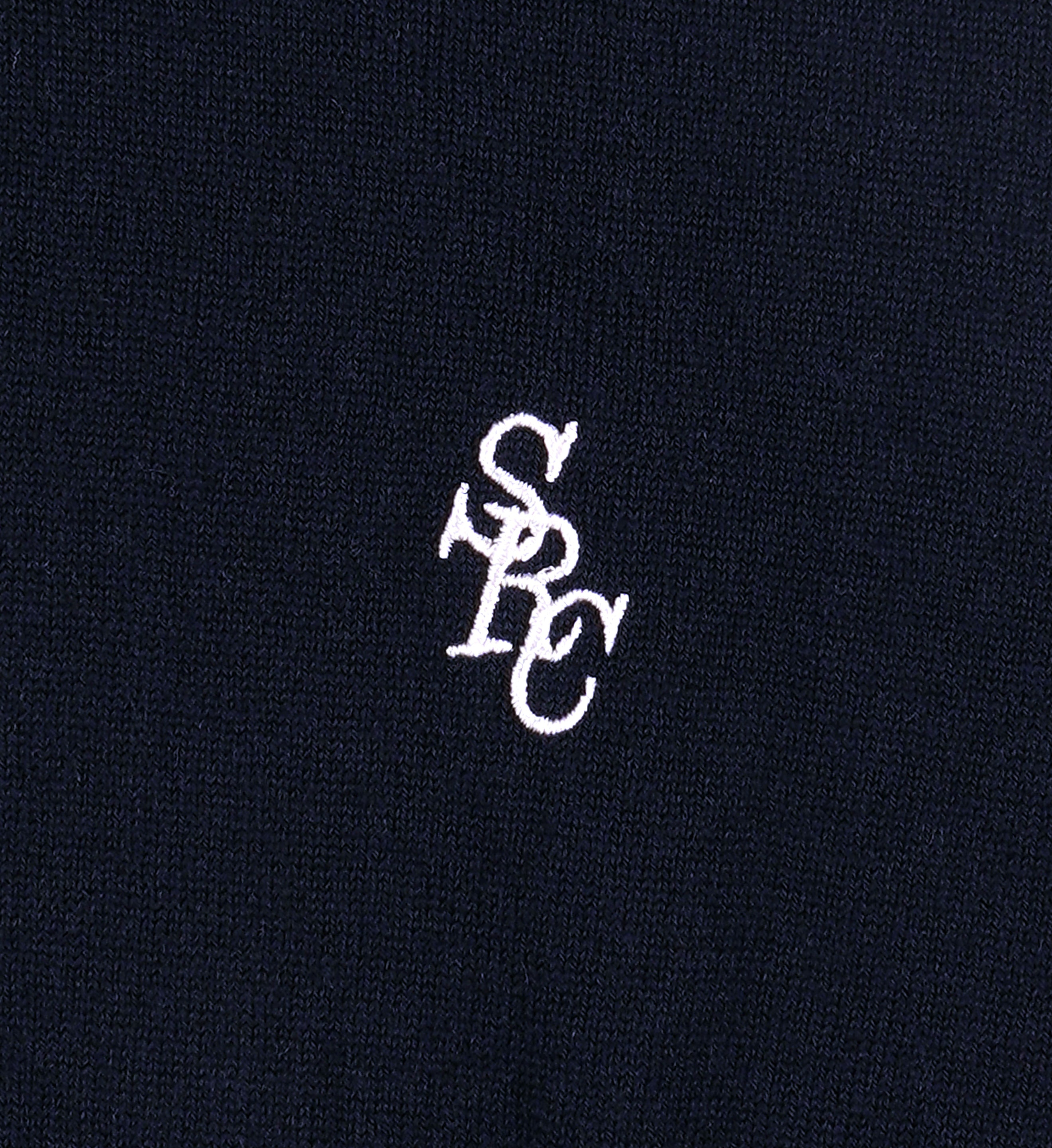 SRC Minimalist V-Neck Sweater - Navy/Off White/Alpine