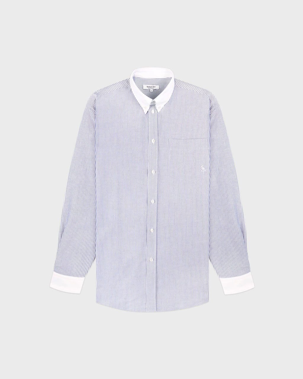 SRC Oversized Oxford Shirt - Navy Stripe