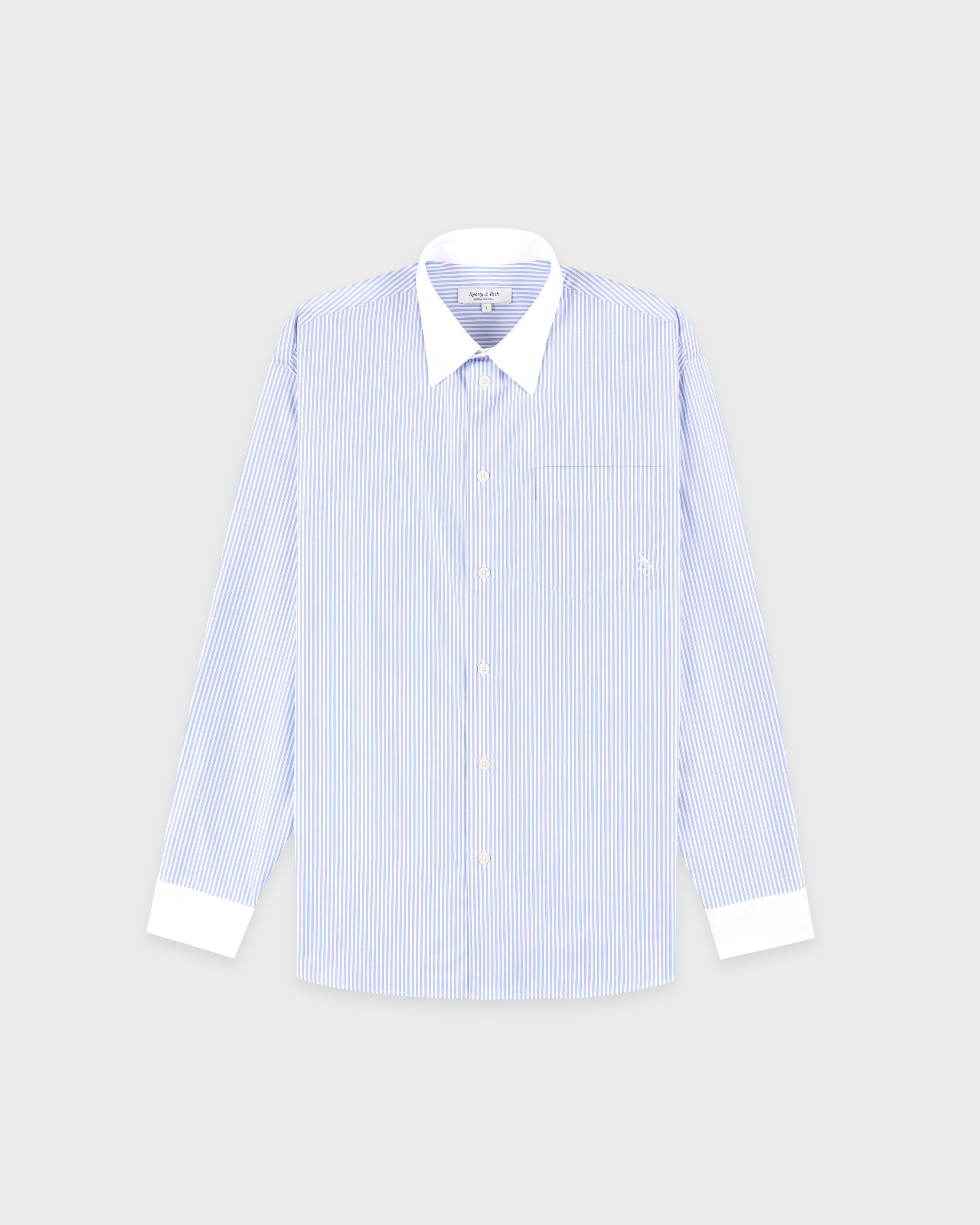 SRC Oversized Shirt - Blue Stripe