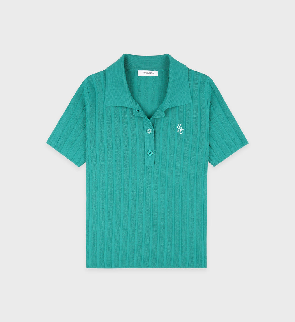 SRC Ribbed Polo - Spring Green