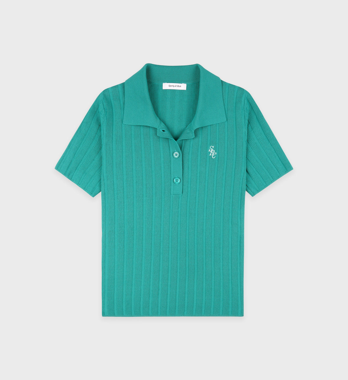 SRC Ribbed Polo - Spring Green