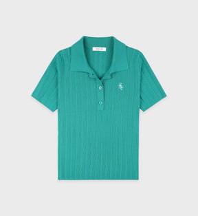 SRC Ribbed Polo - Spring Green