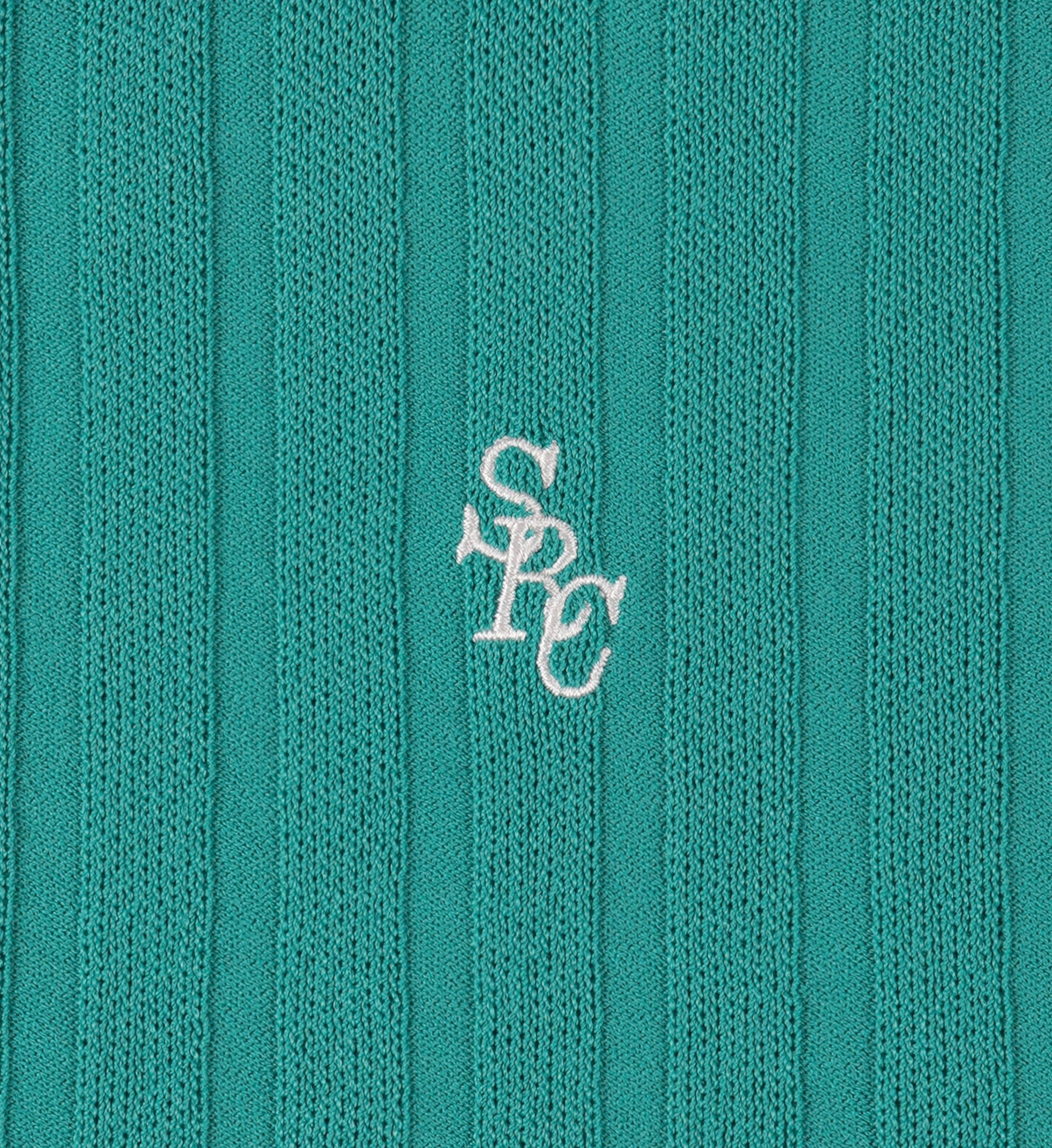 SRC Ribbed Polo - Spring Green