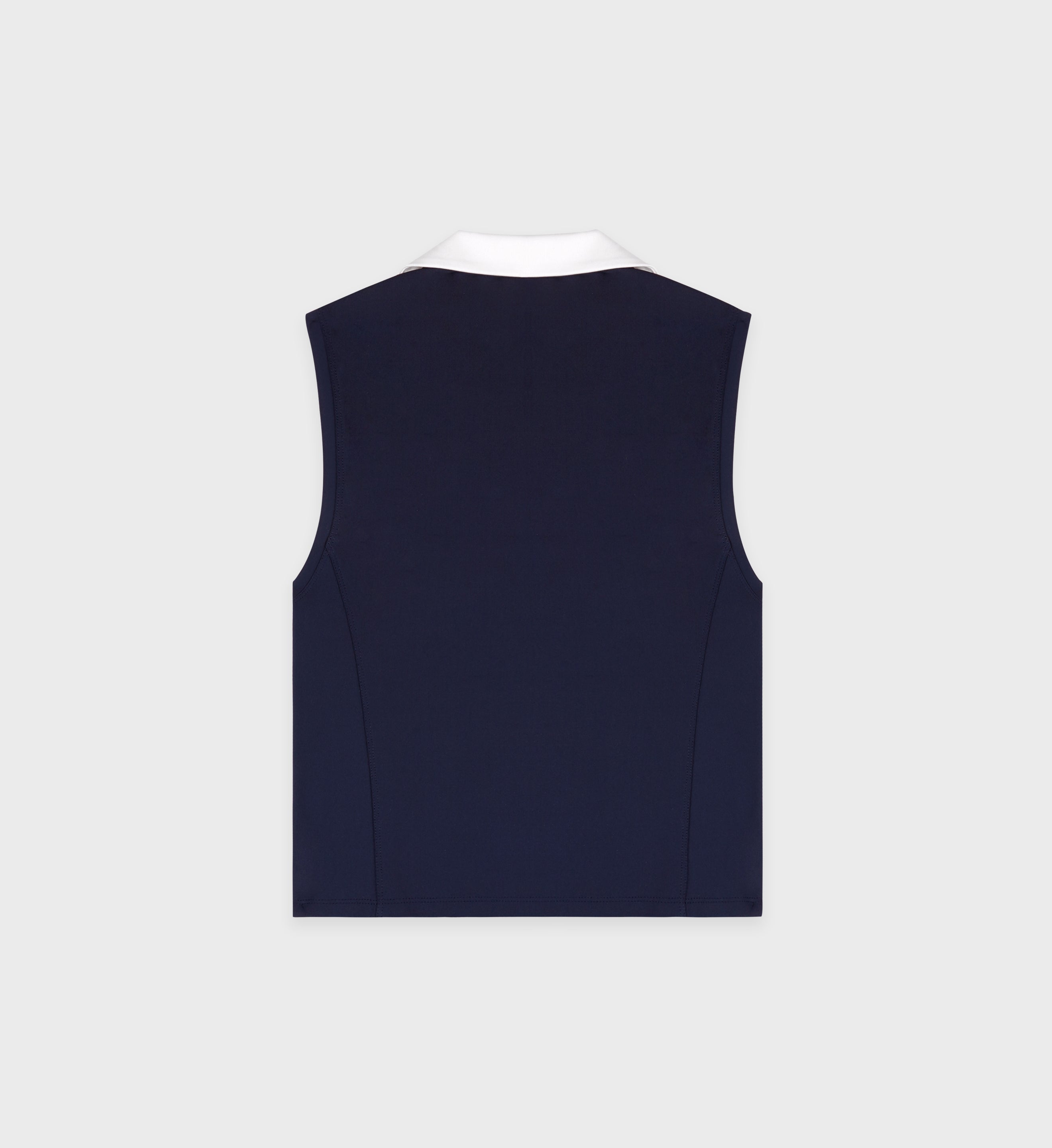 SRC Sports Polo Vest - Navy/White