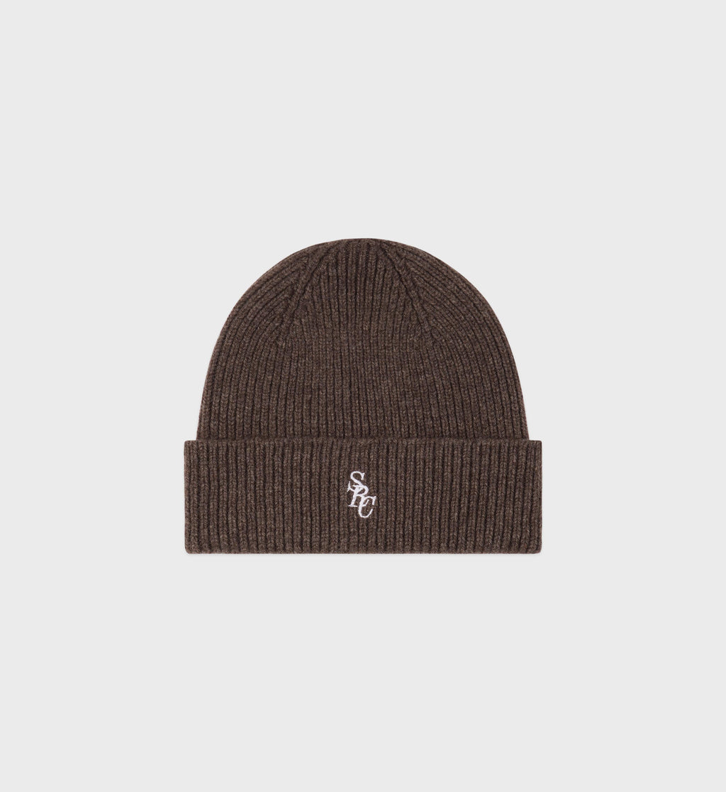 SRC Wool Beanie - Chocolate