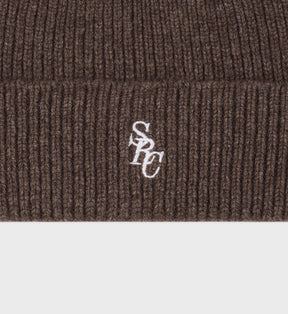 SRC Wool Beanie - Chocolate