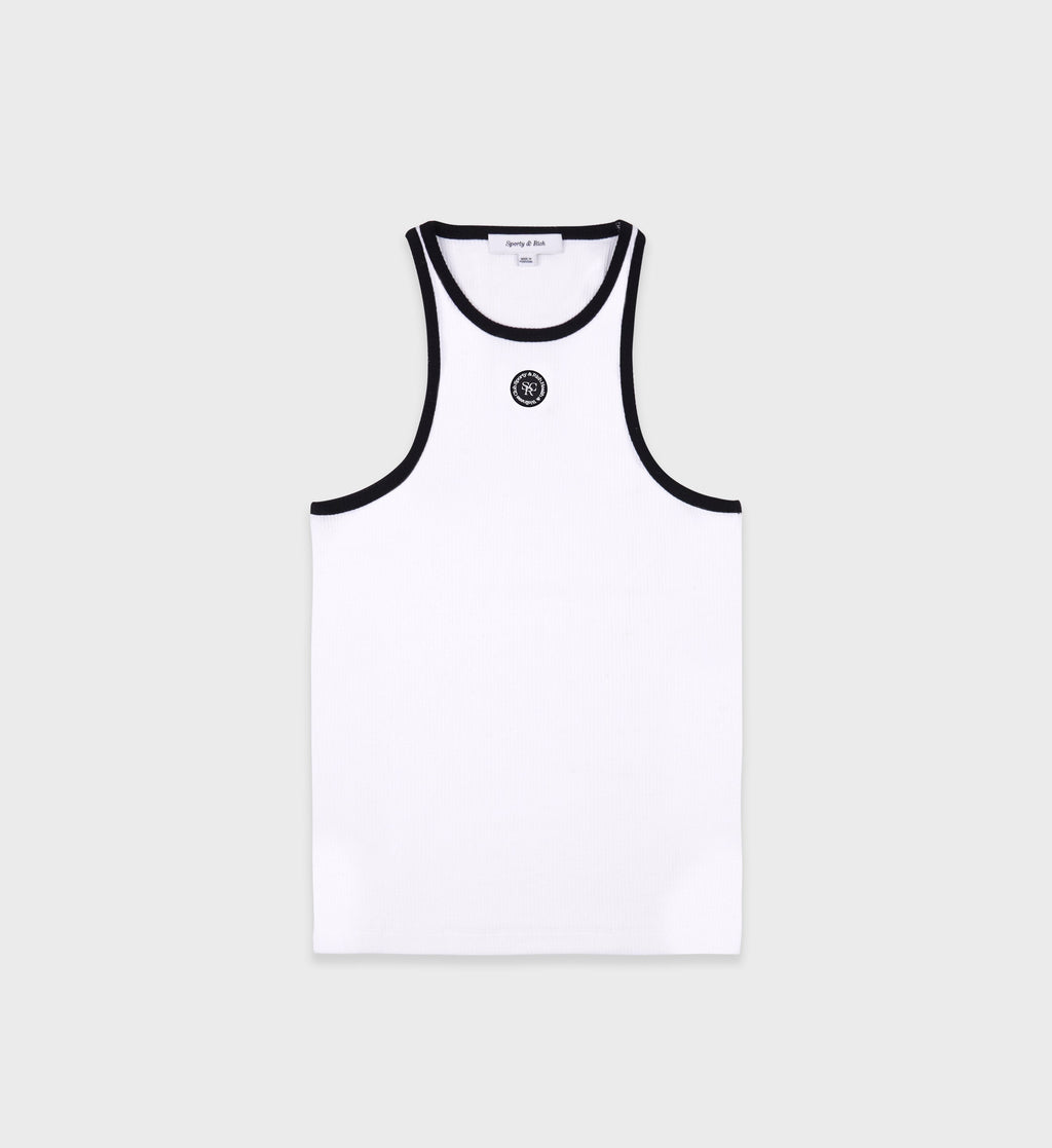 SRHWC Ribbed Tank - White/Black