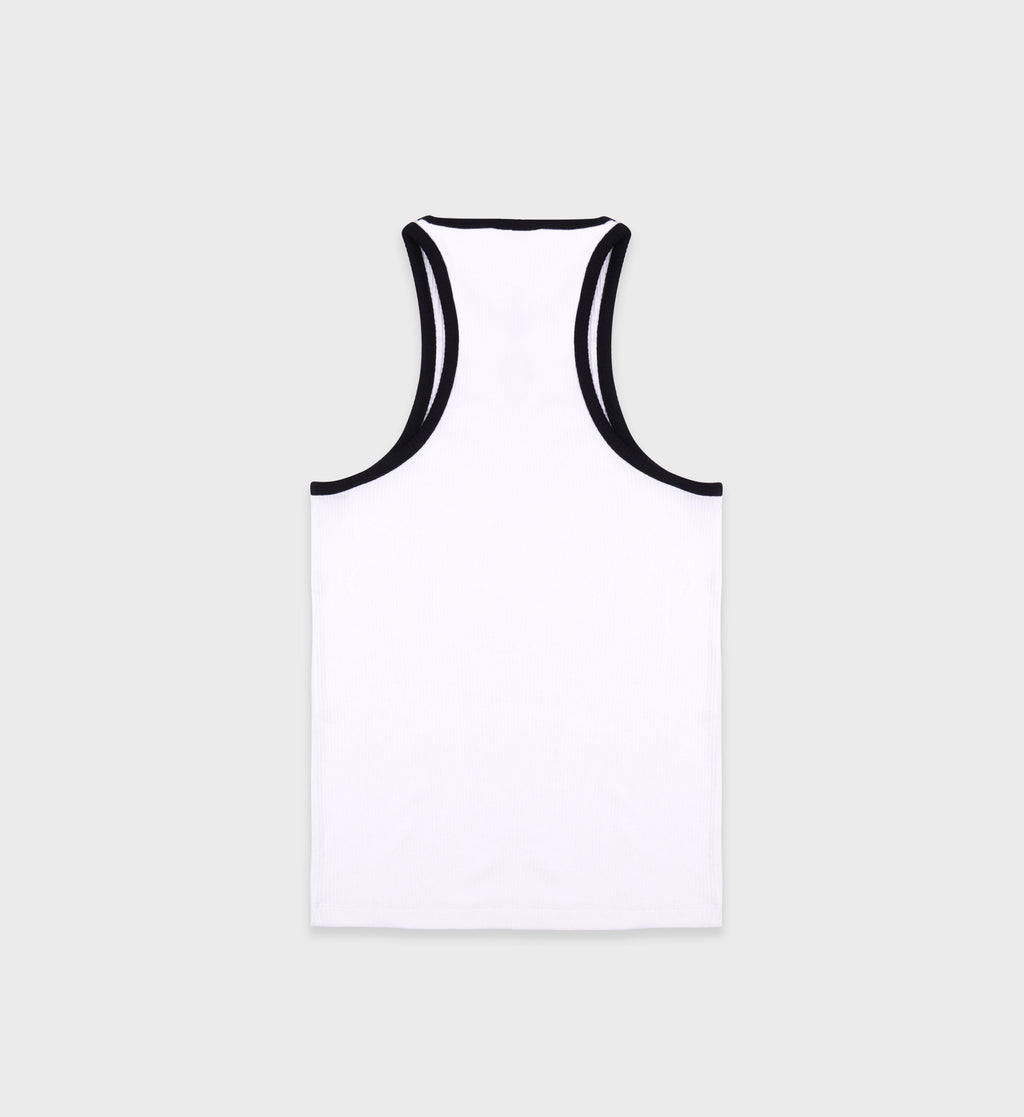 SRHWC Ribbed Tank - White/Black