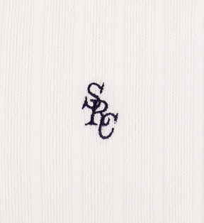 SRC Ribbed Trousers - Ecru/Navy