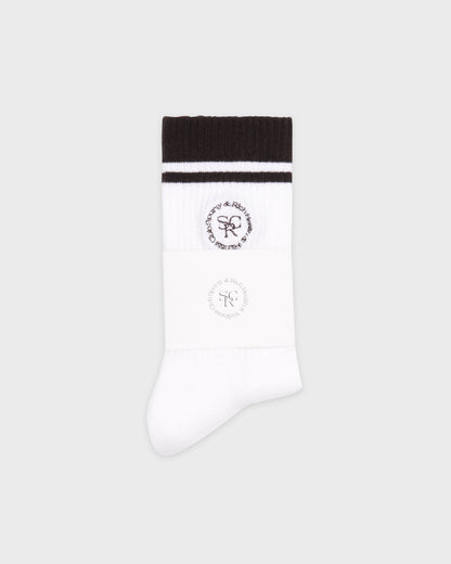 SRHWC Socks - White/Chocolate
