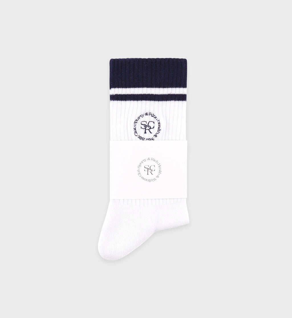 SRHWC Socks - White/Navy