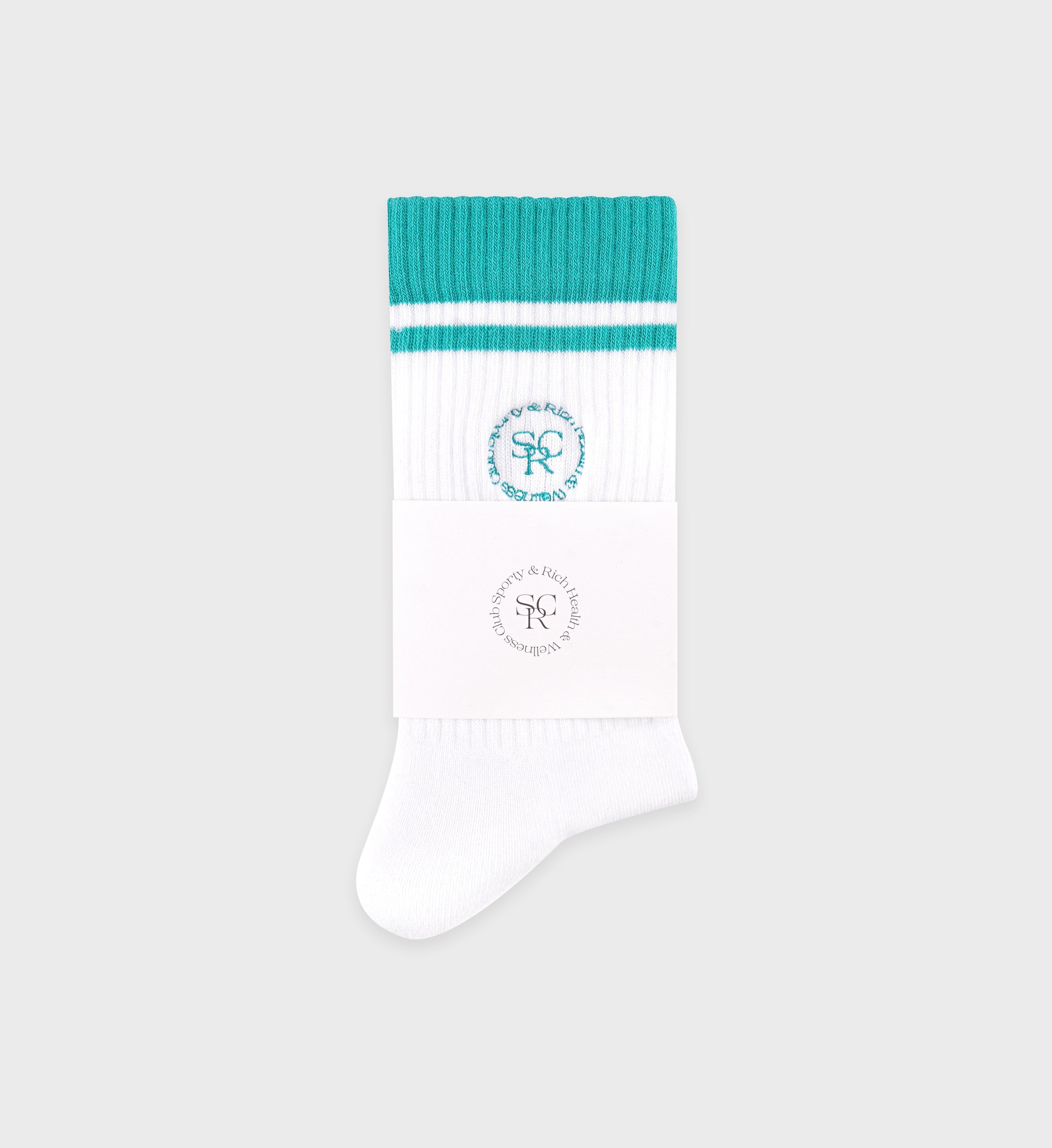 SRHWC Socks - White/Spring Green